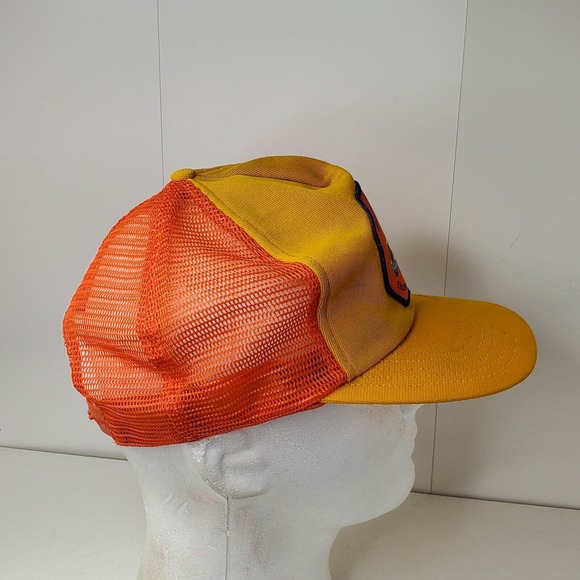 VTG Rock it Trucking Logo Patch Dump Truck Snapback Hat Trucker Cap Kentucky USA - Picture 6 of 10